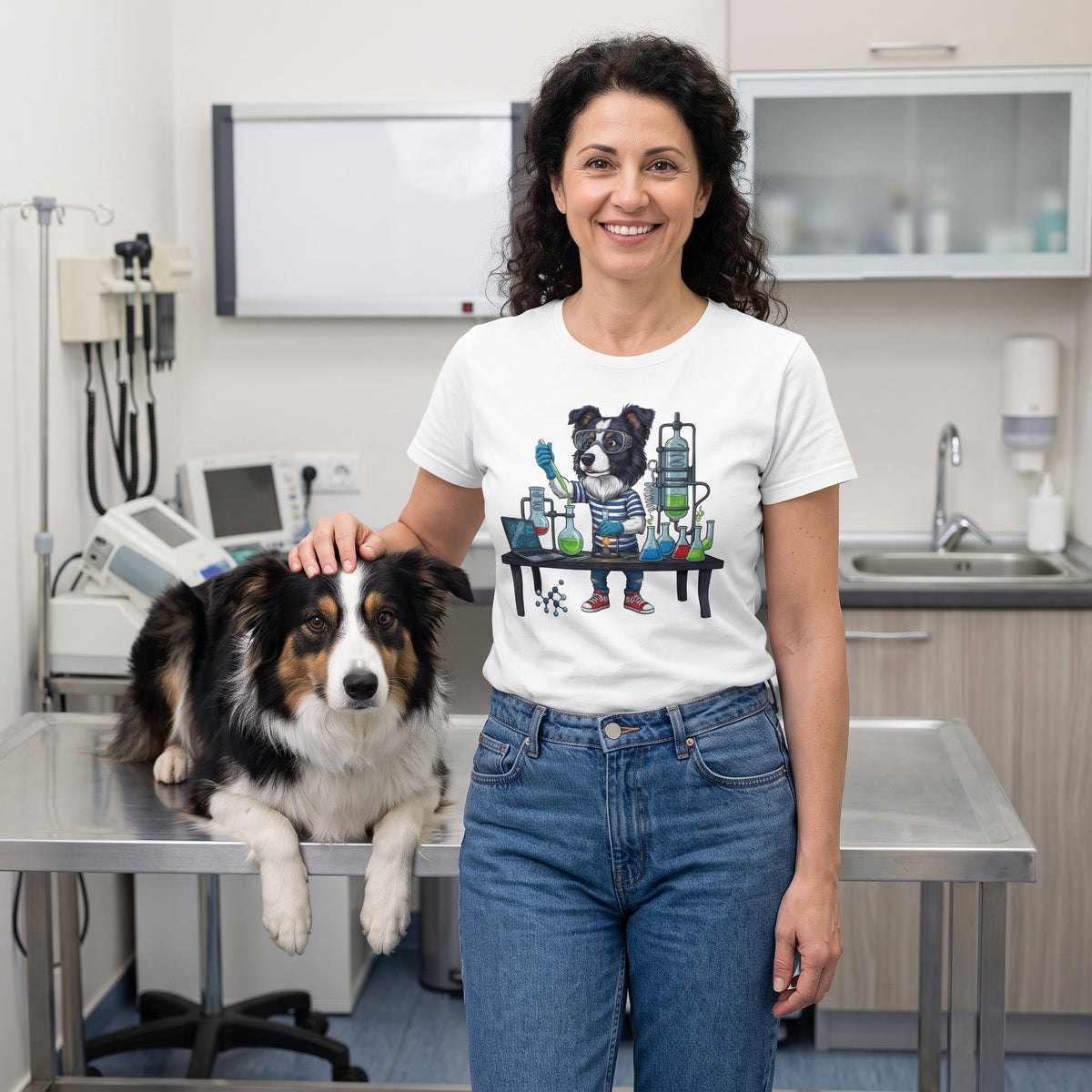 Pure Genius: The Border Collie Lab Scientist Tee