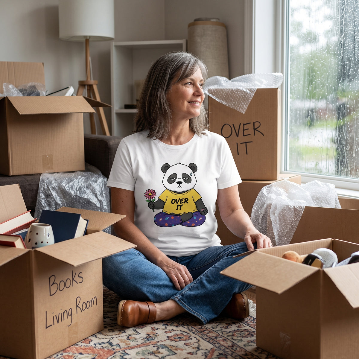 Over It Panda Tee — T‑Shirt for Women Who Need a Break