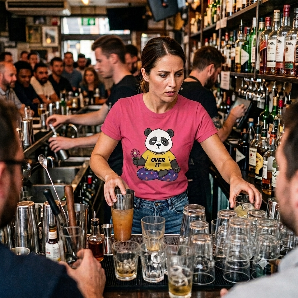 Over It Panda Tee — T‑Shirt for Women Who Need a Break