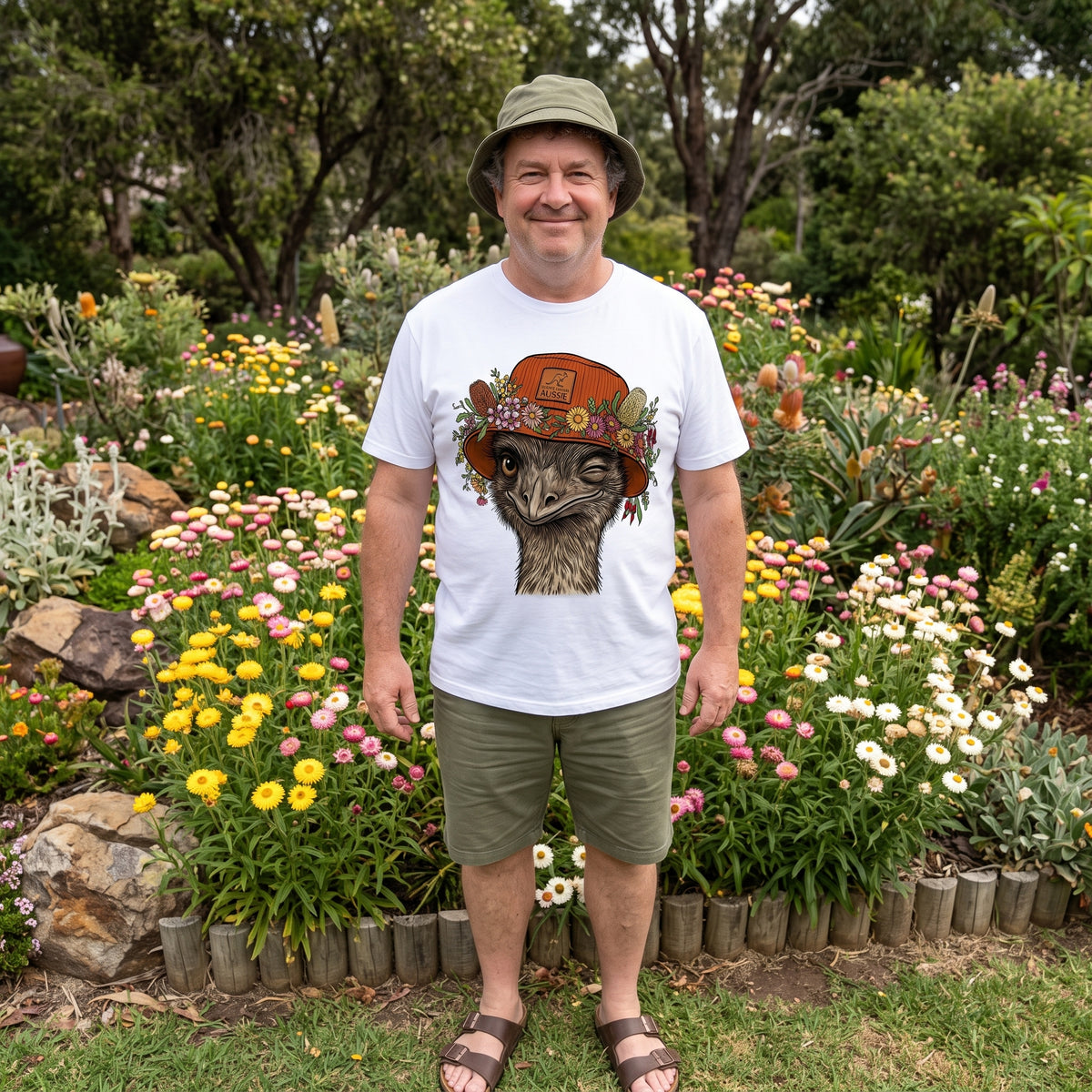 "Bloomin' Gorgeous" Australian Emu Tee