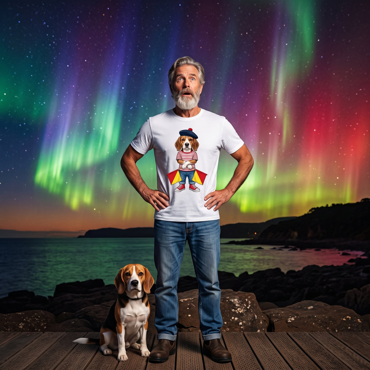 The "End of Message" Beagle Tee | Wild Follies: Dispatches from Australia