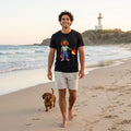 Semaphore Dachshund Graphic Unisex T-Shirt – Letter B | Maritime Signal Dog Tee