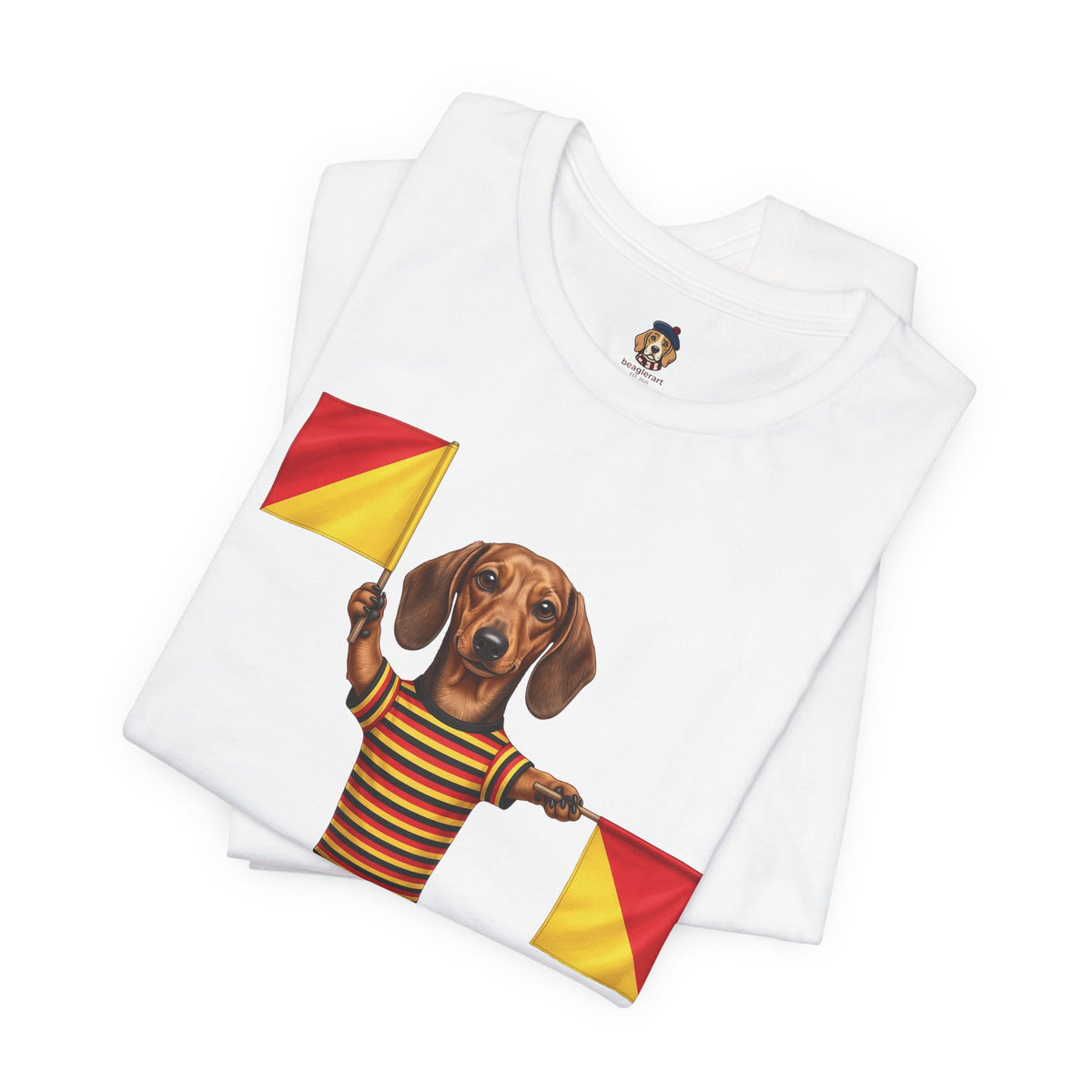 Letter J Dachshund Graphic Unisex Tee – Dispatches from Australia Collection