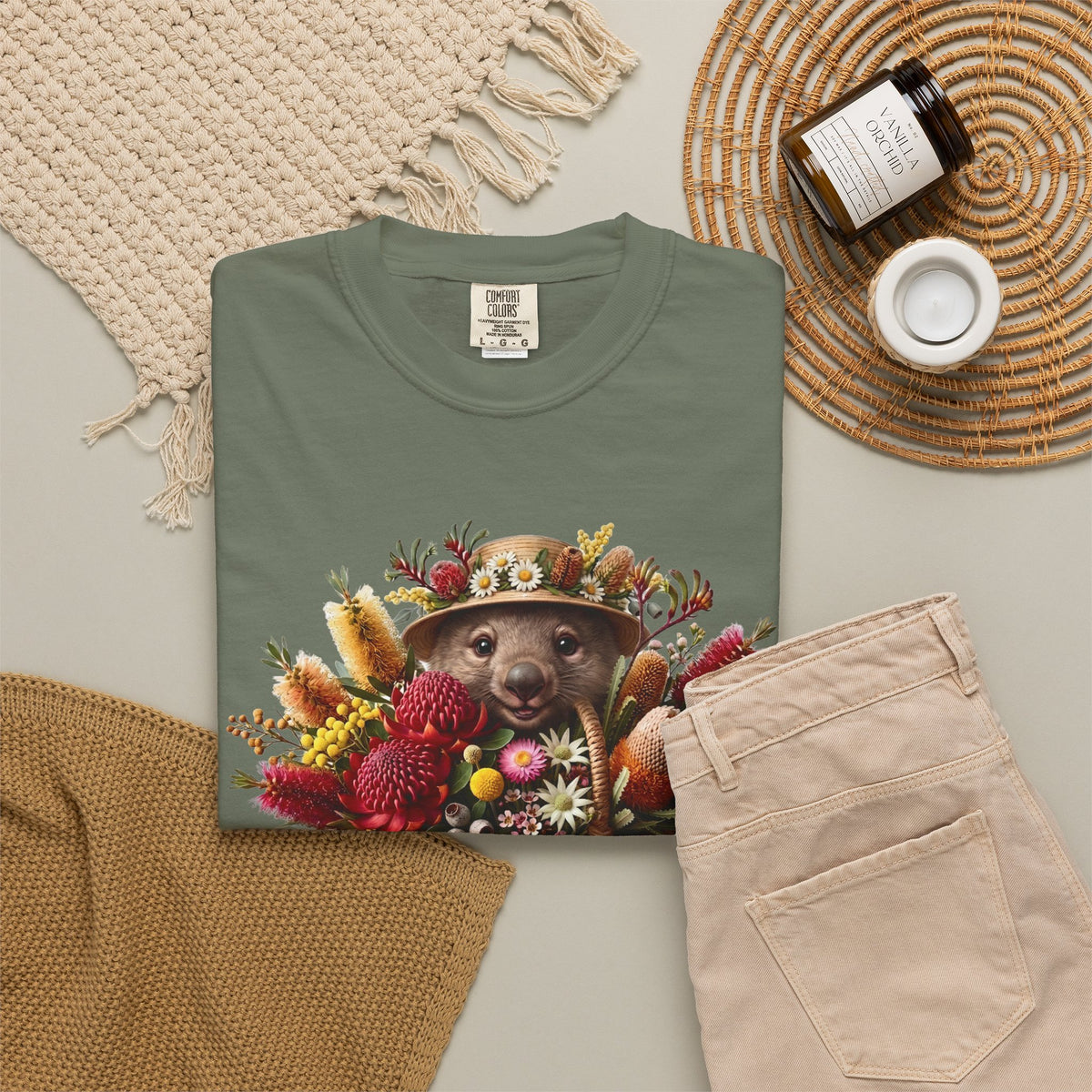 Blooms & Burrows - The Master Gardener Wombat Tee