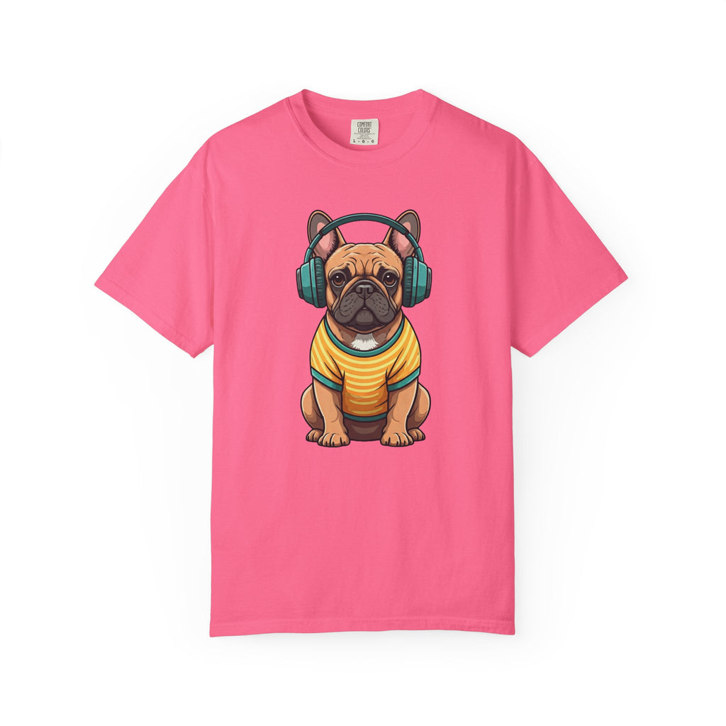 Unbothered Beats  - The Retro French Bulldog Tee