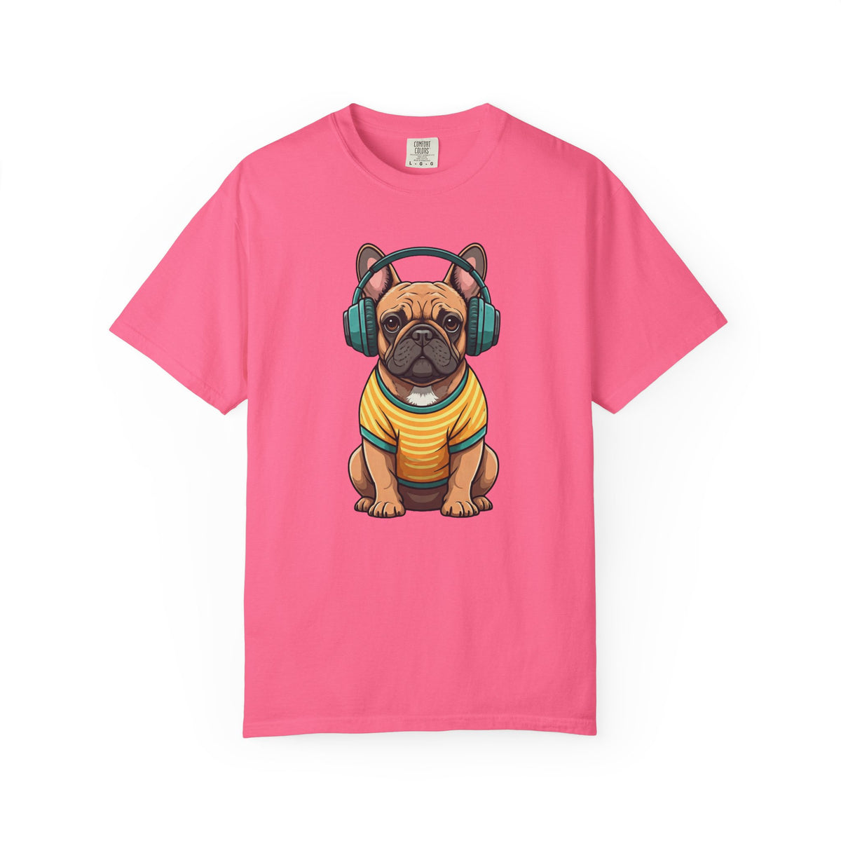 Unbothered Beats  - The Retro French Bulldog Tee