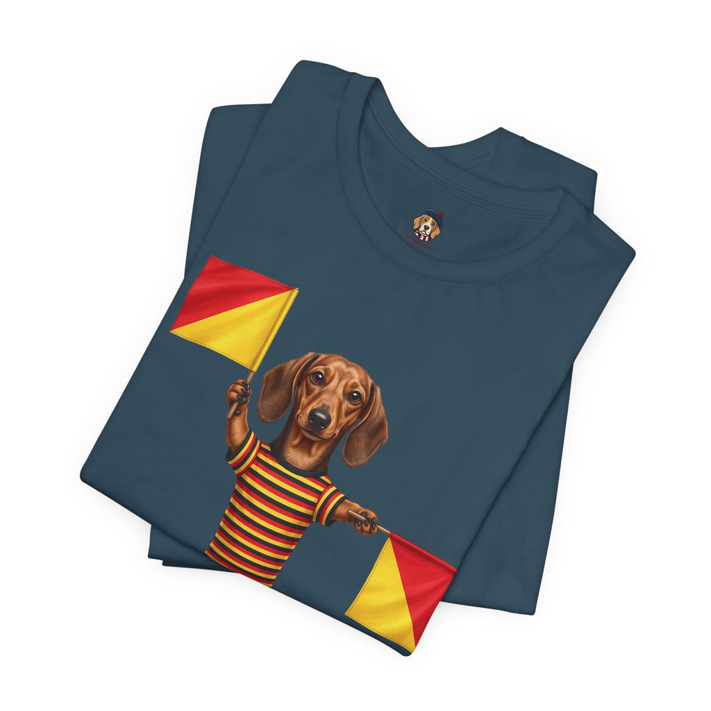Letter J Dachshund Graphic Unisex Tee – Dispatches from Australia Collection