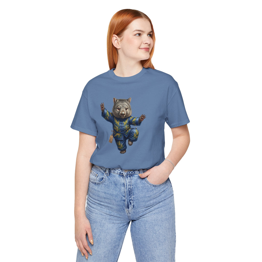 Golden Wattle & Zen-The Tai Chi Wombat of Queensland Tee