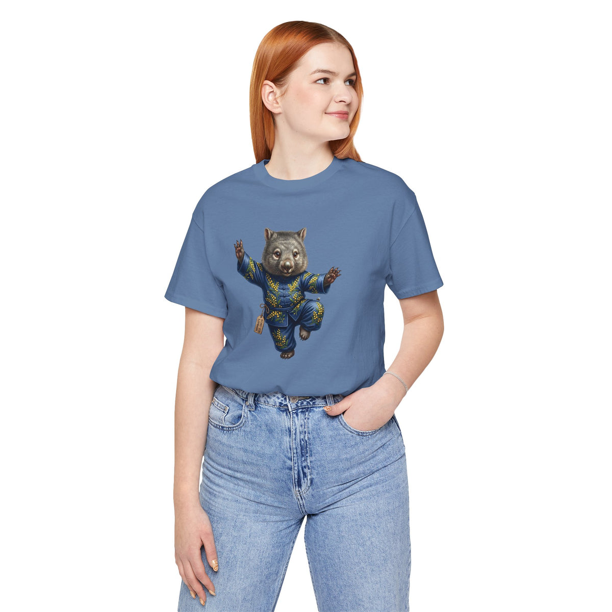 Golden Wattle & Zen-The Tai Chi Wombat of Queensland Tee