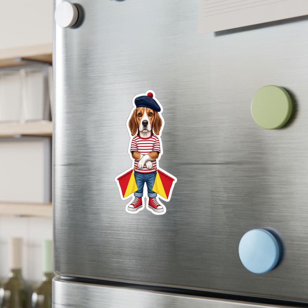 "Full Stop" Semaphore Hound Vinyl Sticker - Dispatches from Australia