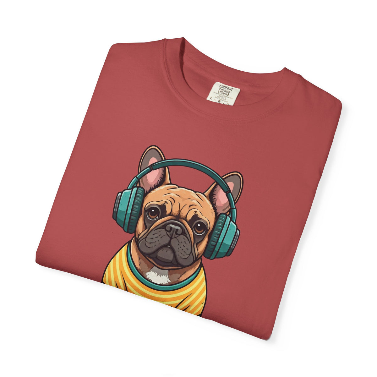 Unbothered Beats  - The Retro French Bulldog Tee
