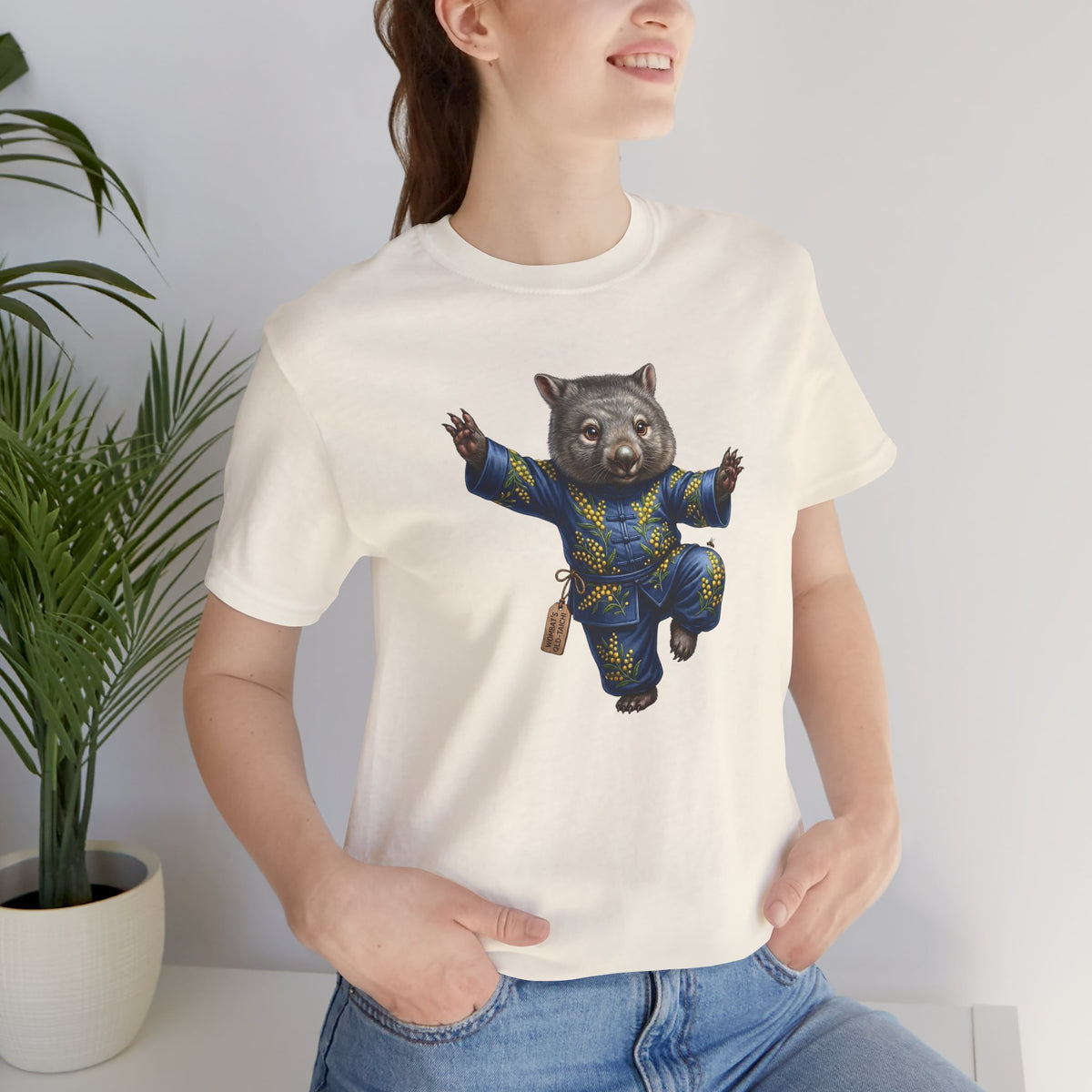 Golden Wattle & Zen-The Tai Chi Wombat of Queensland Tee