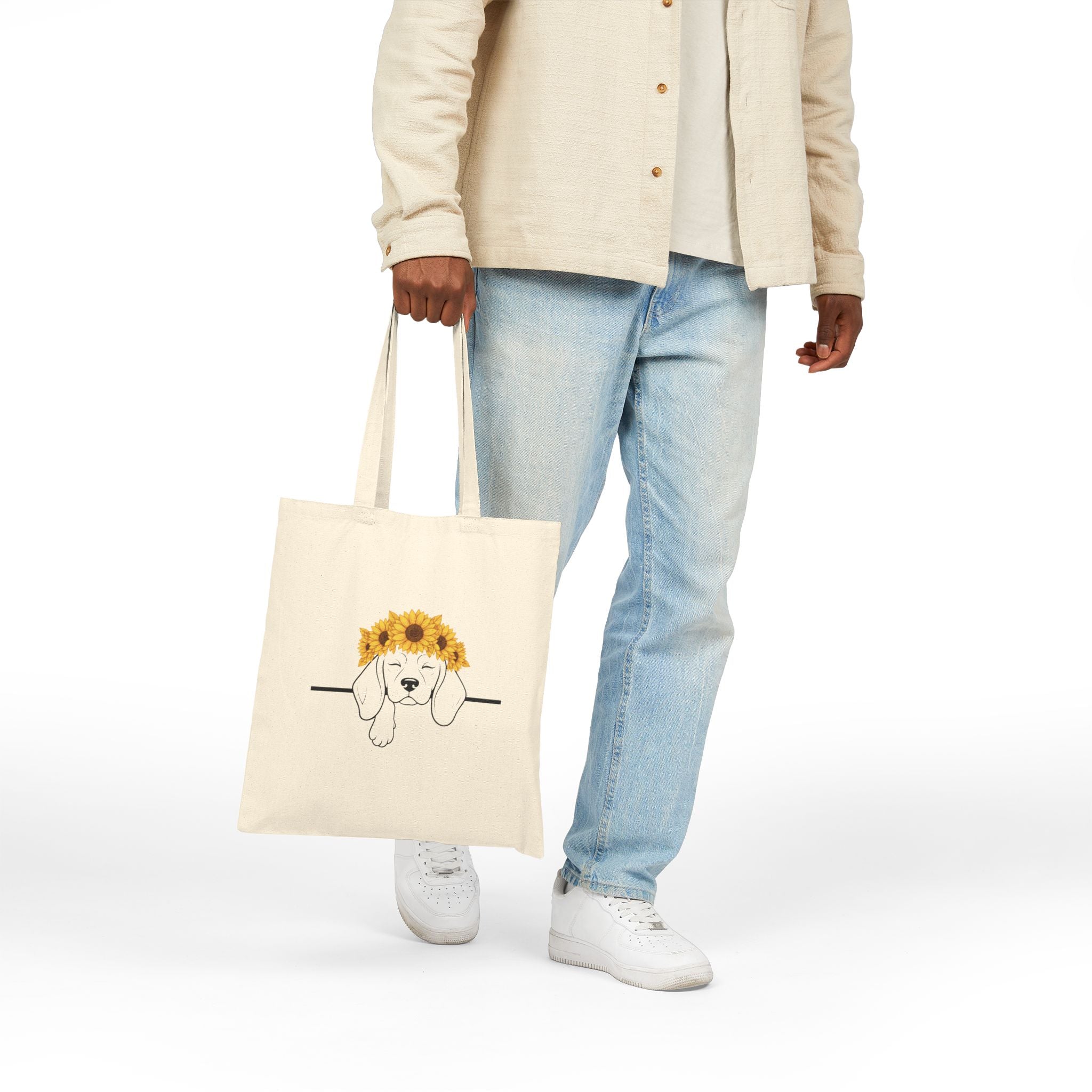 Sunflower Pup — Beagle Freedom & Hope Tote