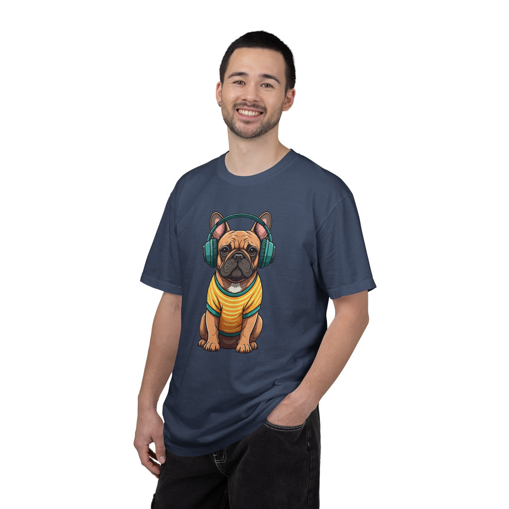 Unbothered Beats  - The Retro French Bulldog Tee