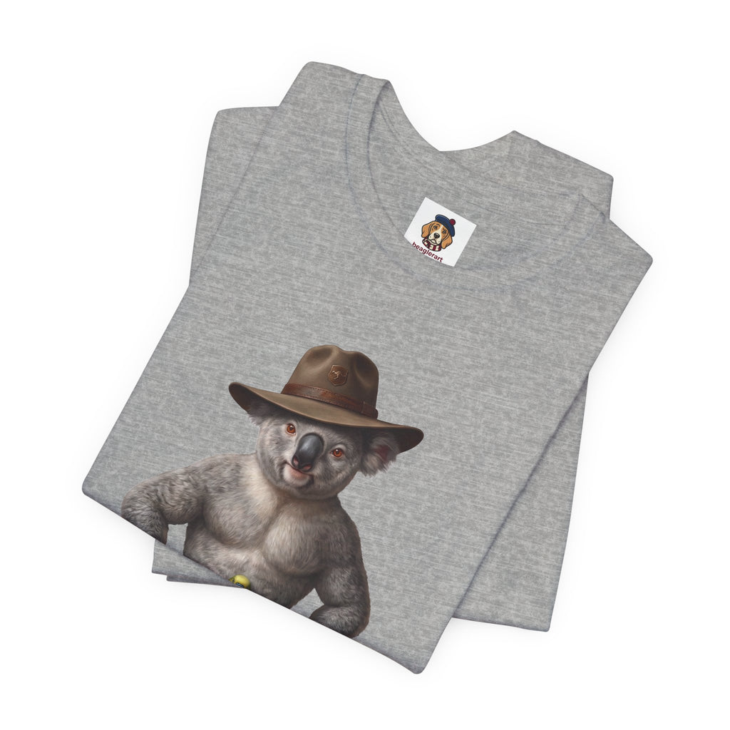 The Budgie Smuggler Koala Graphic Tee: Funny Aussie Slang Apparel