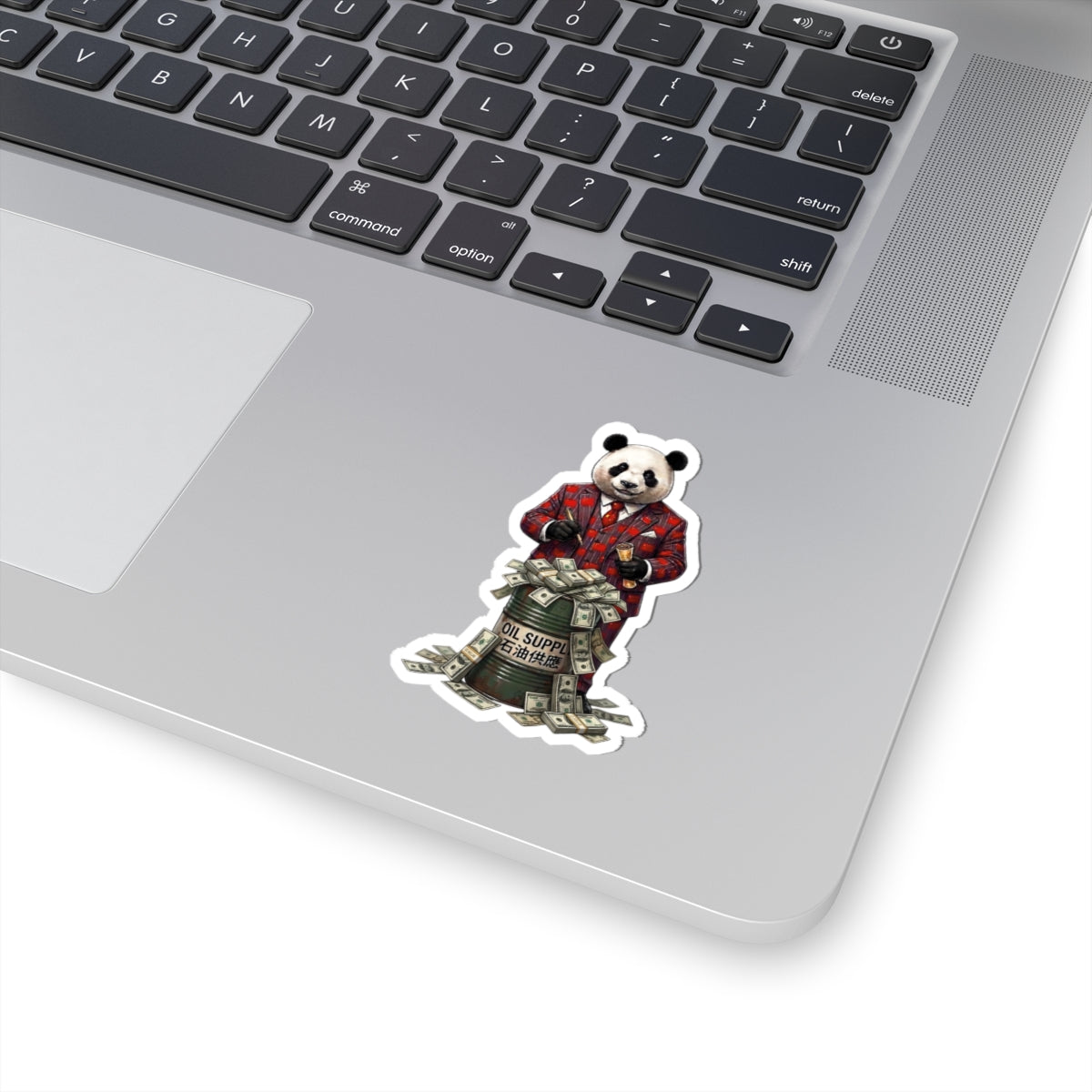 Panda Profiteer — China's Oil Windfall Kiss-Cut Vinyl Sticker