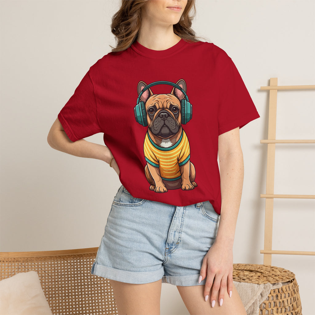 Unbothered Beats  - The Retro French Bulldog Tee
