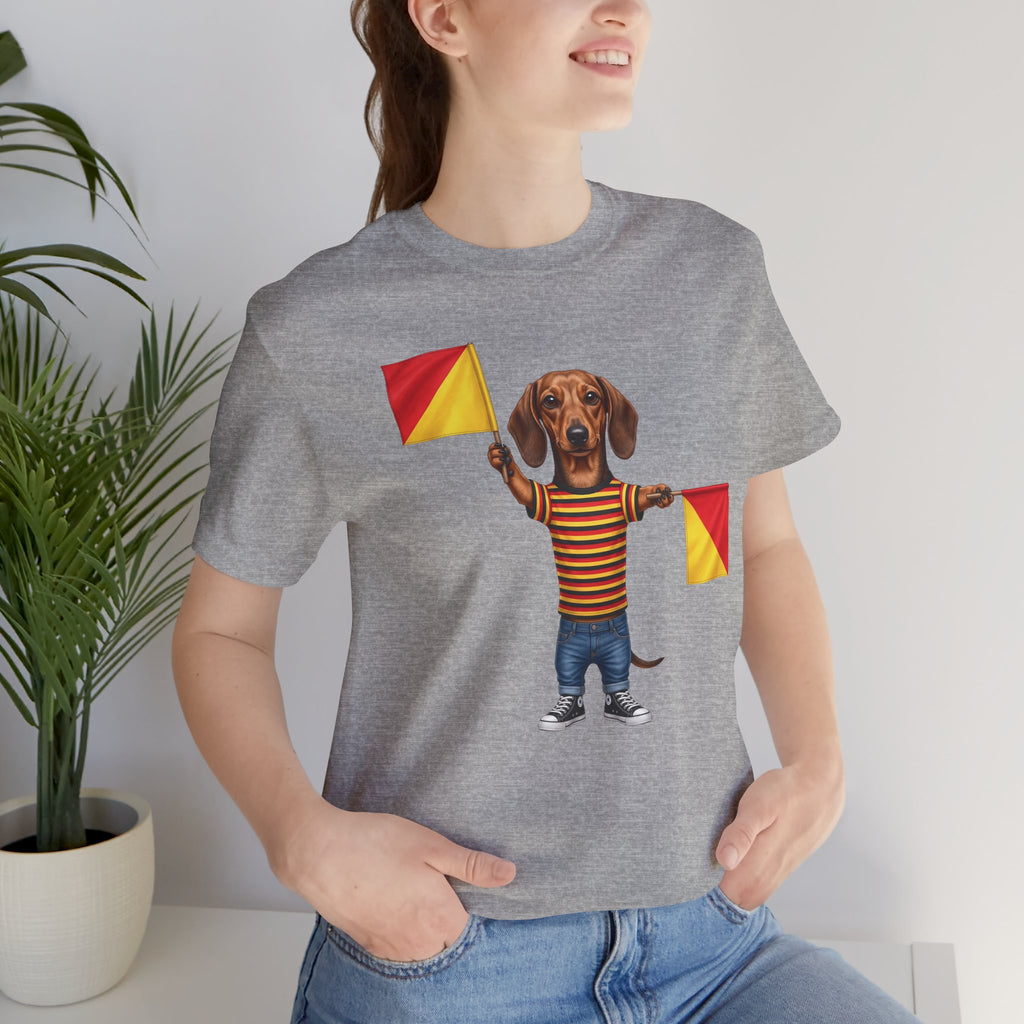 Letter J Dachshund Graphic Unisex Tee – Dispatches from Australia Collection