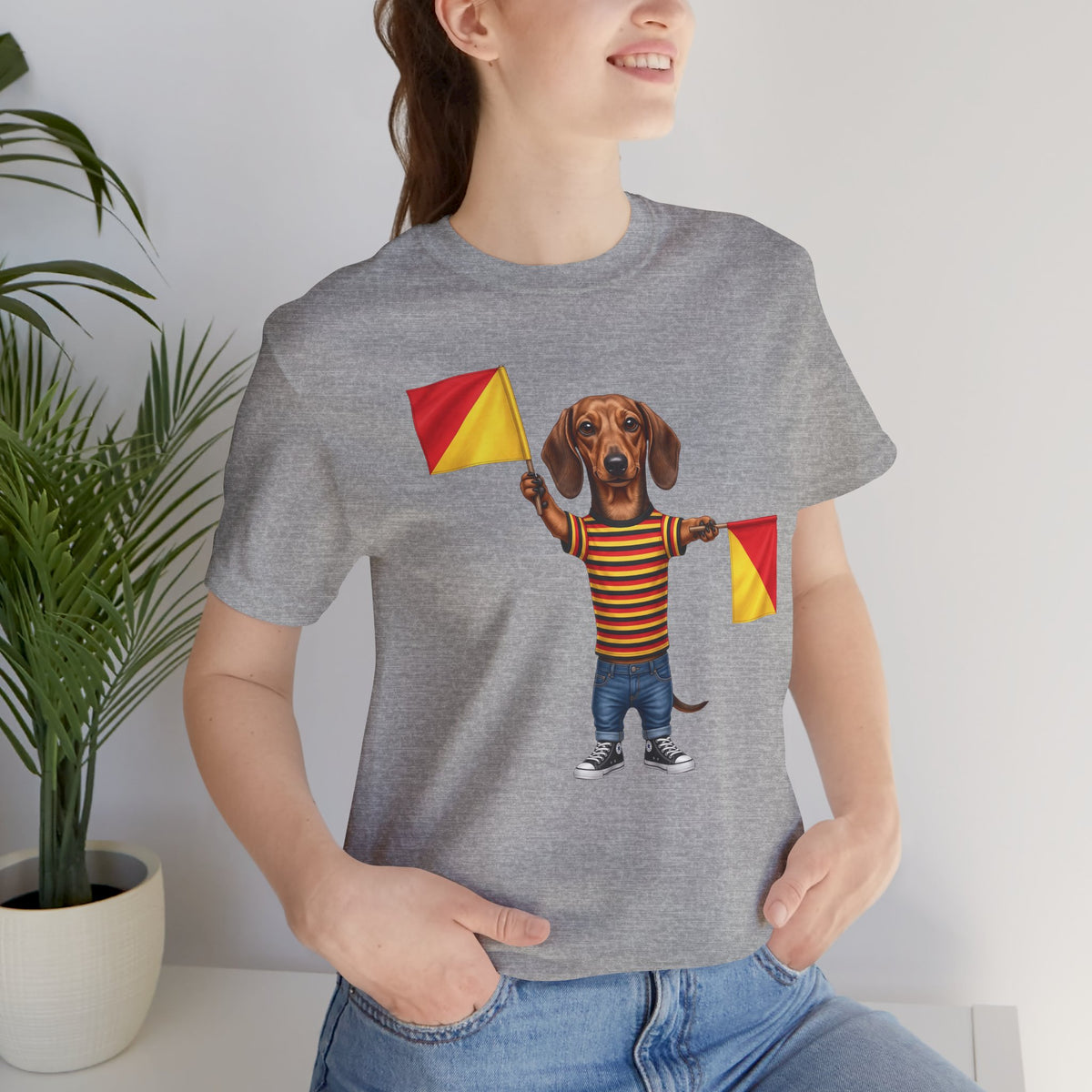 Letter J Dachshund Graphic Unisex Tee – Dispatches from Australia Collection