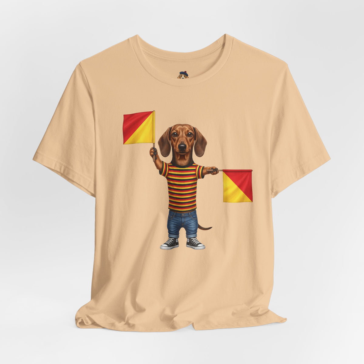 Letter J Dachshund Graphic Unisex Tee – Dispatches from Australia Collection