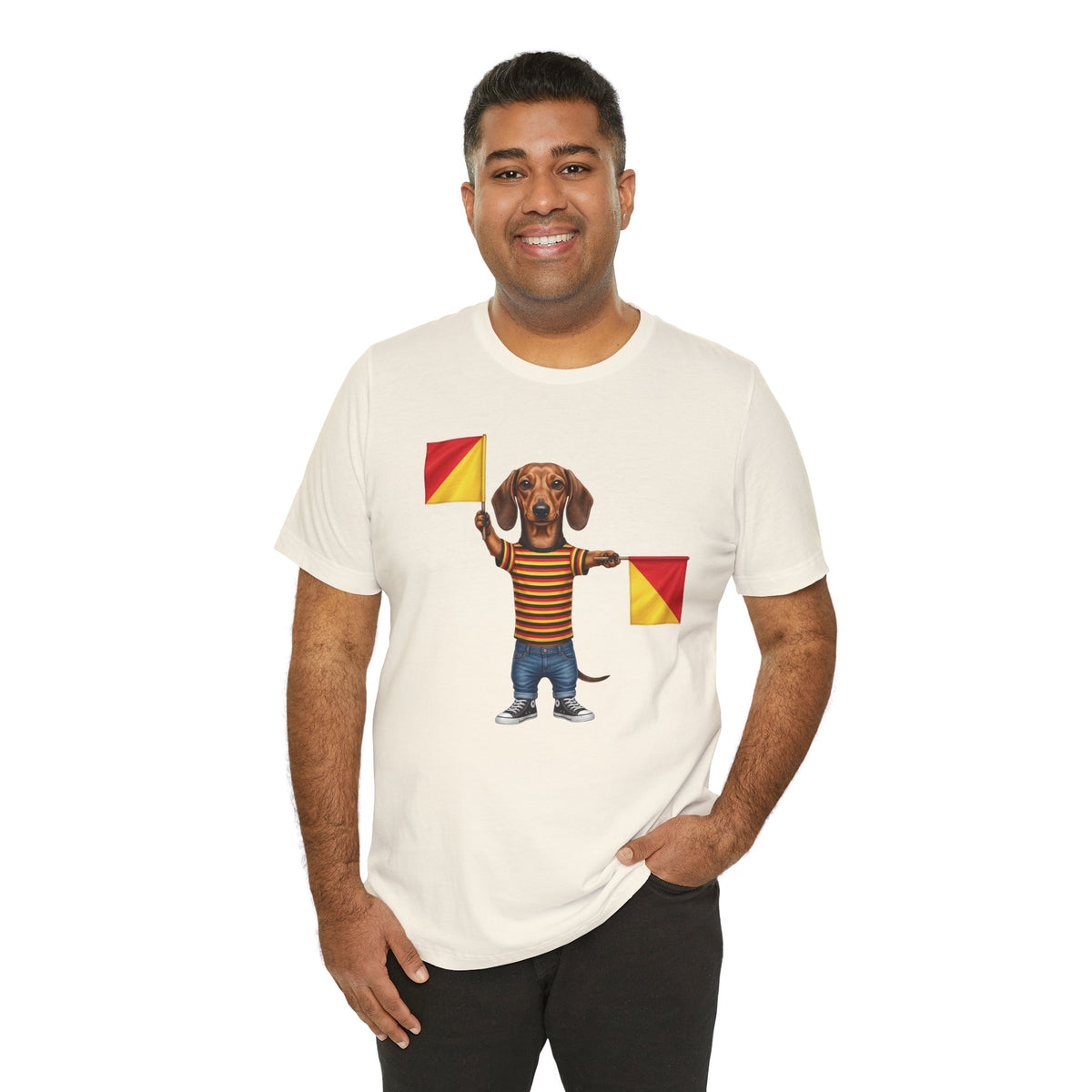 Letter J Dachshund Graphic Unisex Tee – Dispatches from Australia Collection