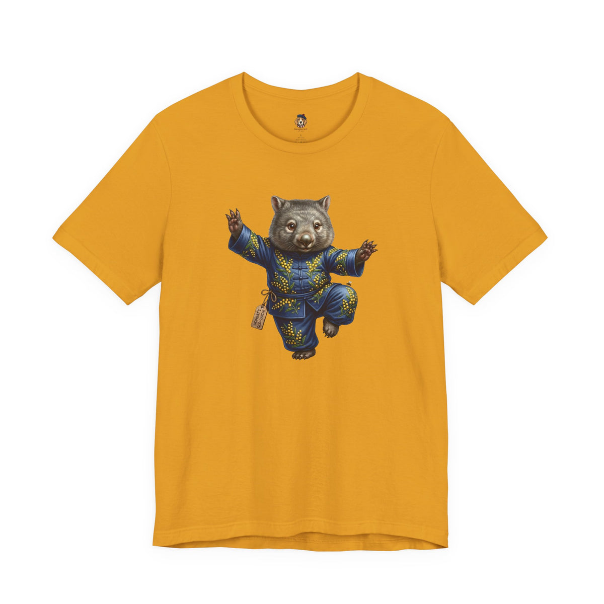 Golden Wattle & Zen-The Tai Chi Wombat of Queensland Tee