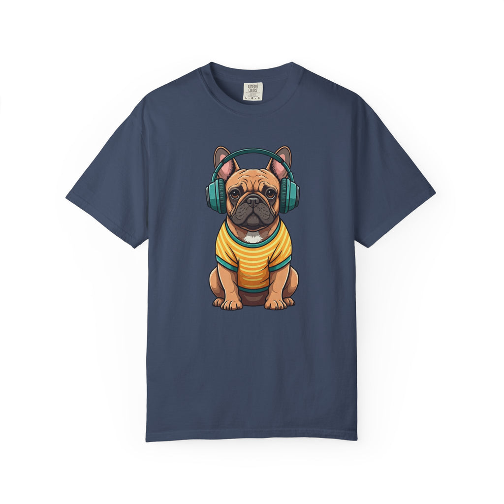 Unbothered Beats  - The Retro French Bulldog Tee
