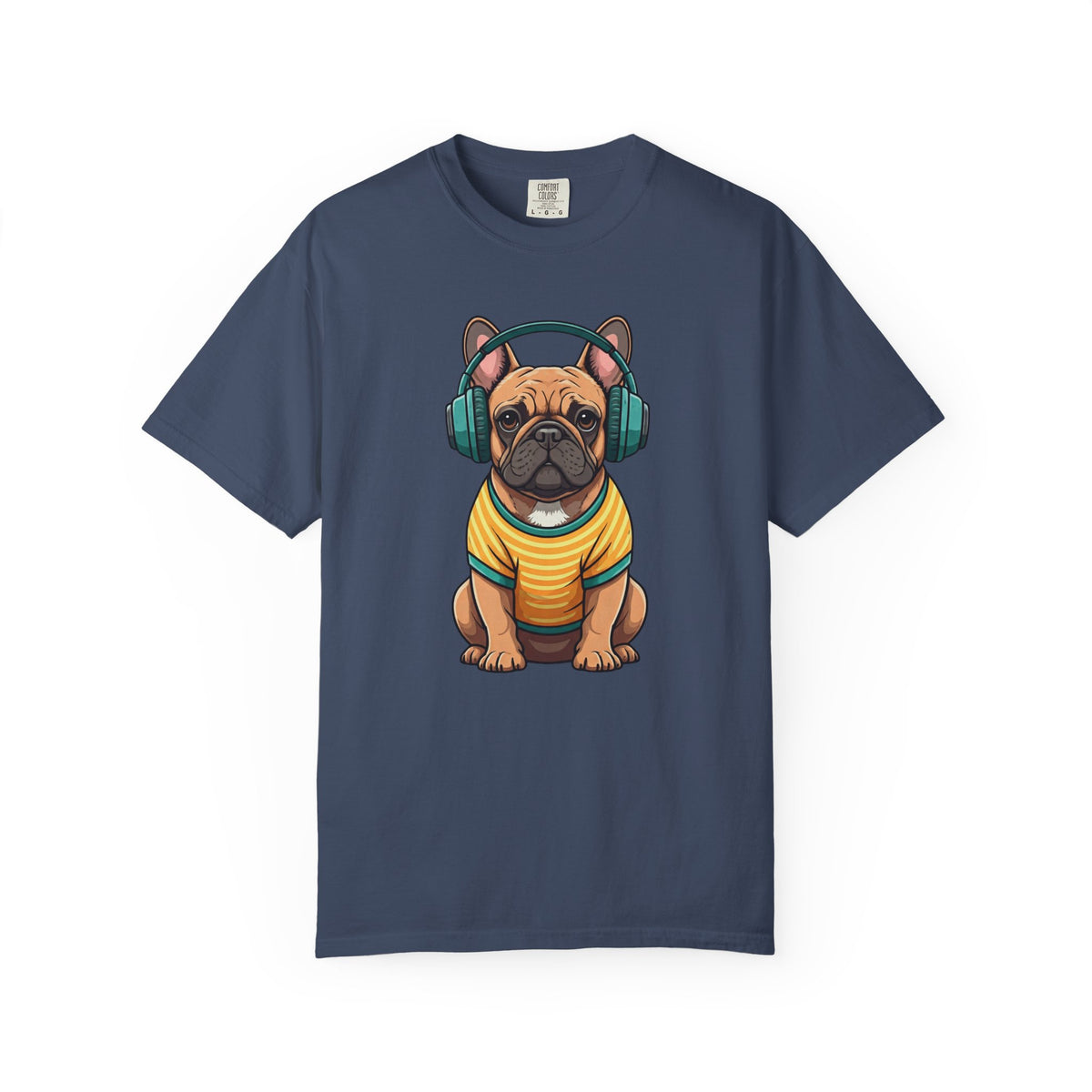 Unbothered Beats  - The Retro French Bulldog Tee