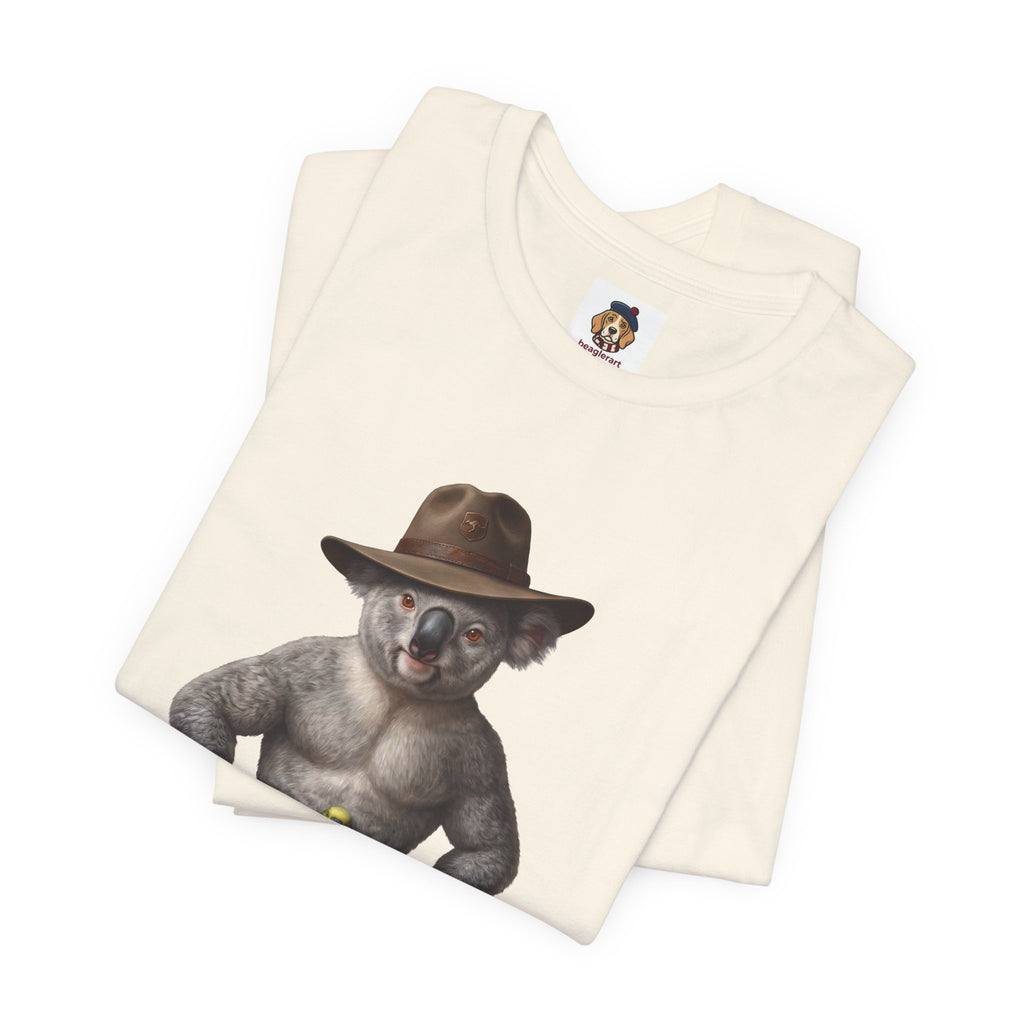 The Budgie Smuggler Koala Graphic Tee: Funny Aussie Slang Apparel