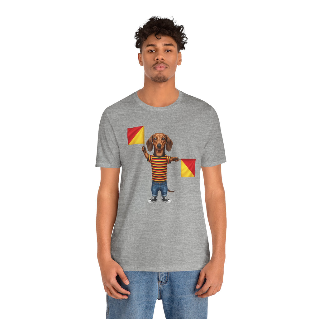 Letter J Dachshund Graphic Unisex Tee – Dispatches from Australia Collection