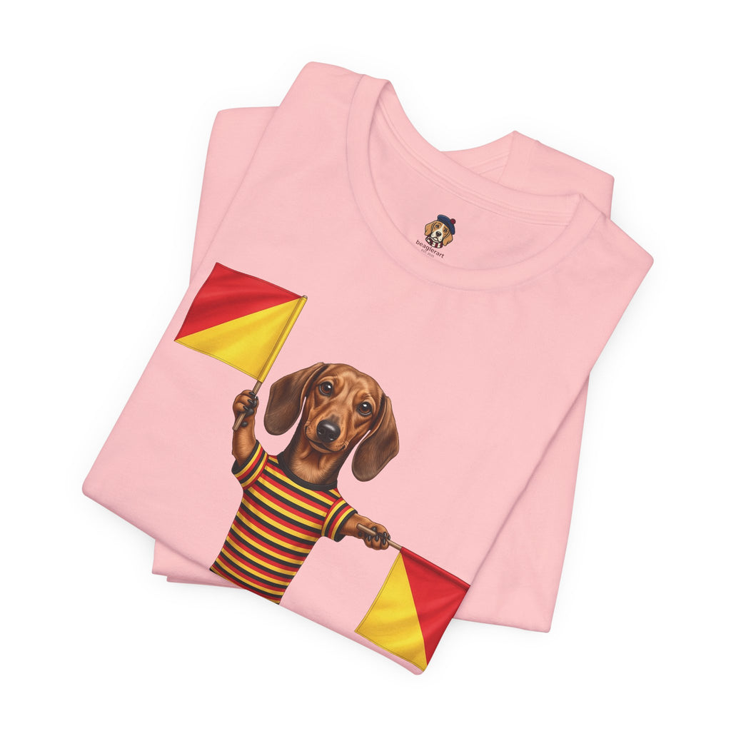Letter J Dachshund Graphic Unisex Tee – Dispatches from Australia Collection
