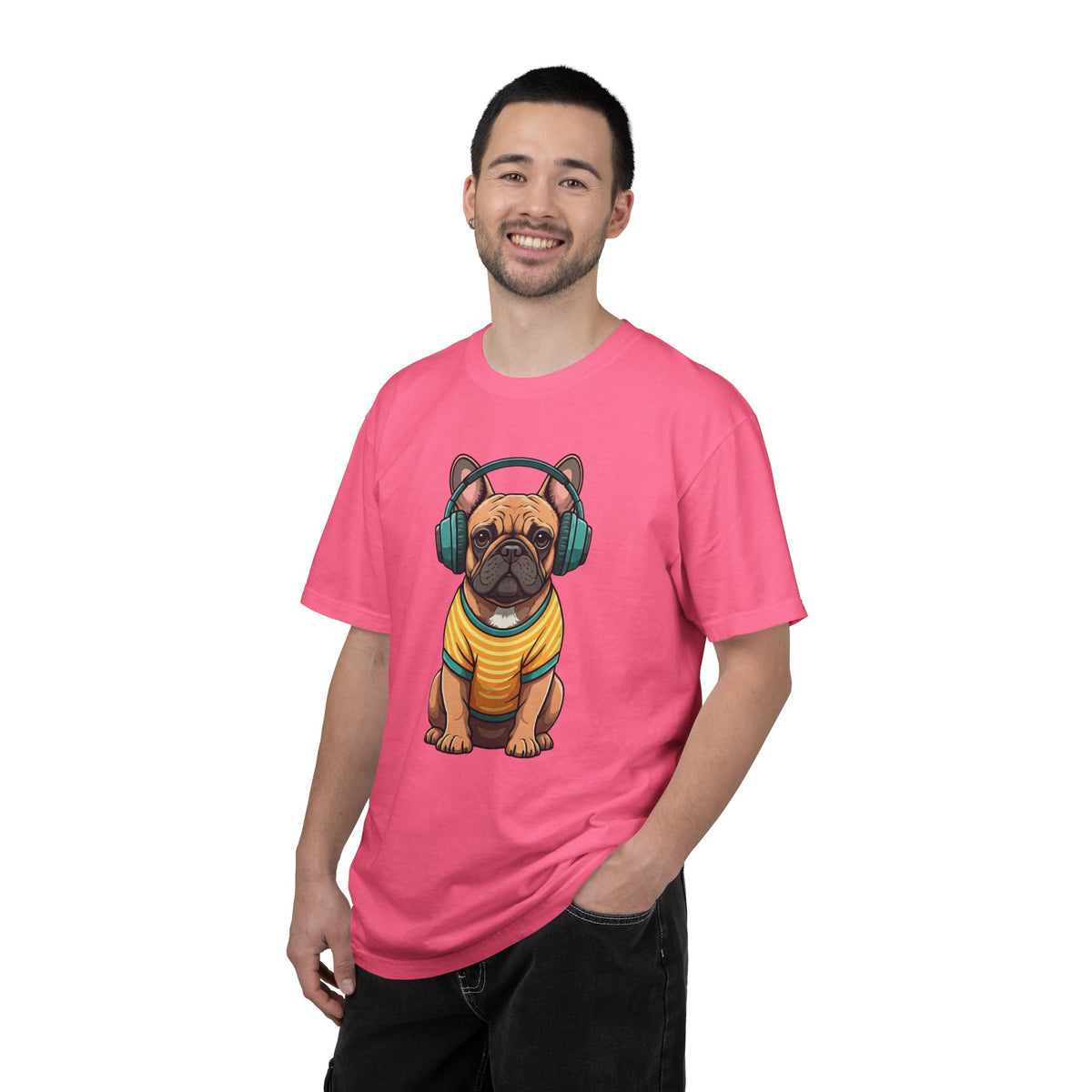 Unbothered Beats  - The Retro French Bulldog Tee