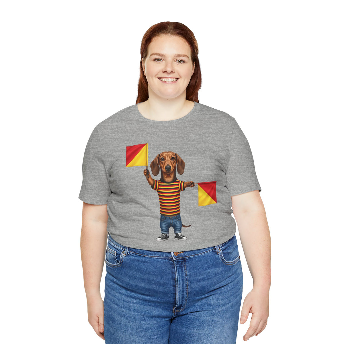 Letter J Dachshund Graphic Unisex Tee – Dispatches from Australia Collection