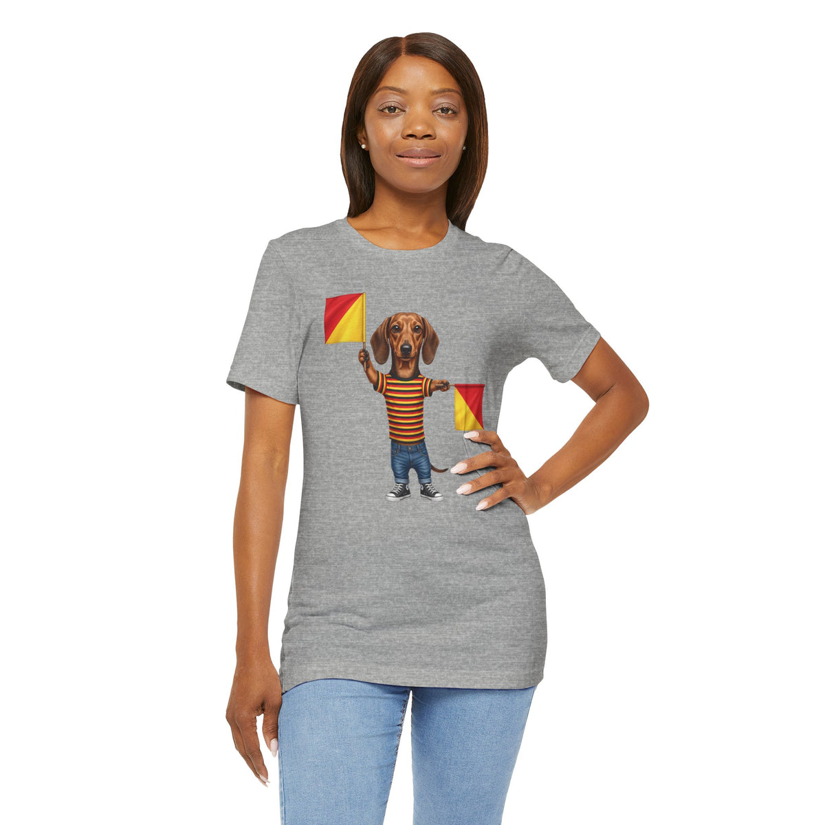 Letter J Dachshund Graphic Unisex Tee – Dispatches from Australia Collection
