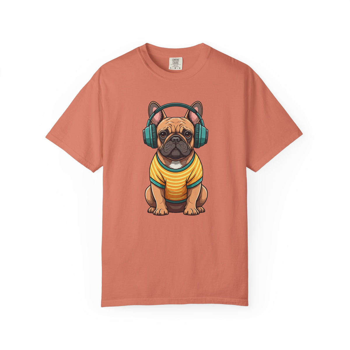 Unbothered Beats  - The Retro French Bulldog Tee