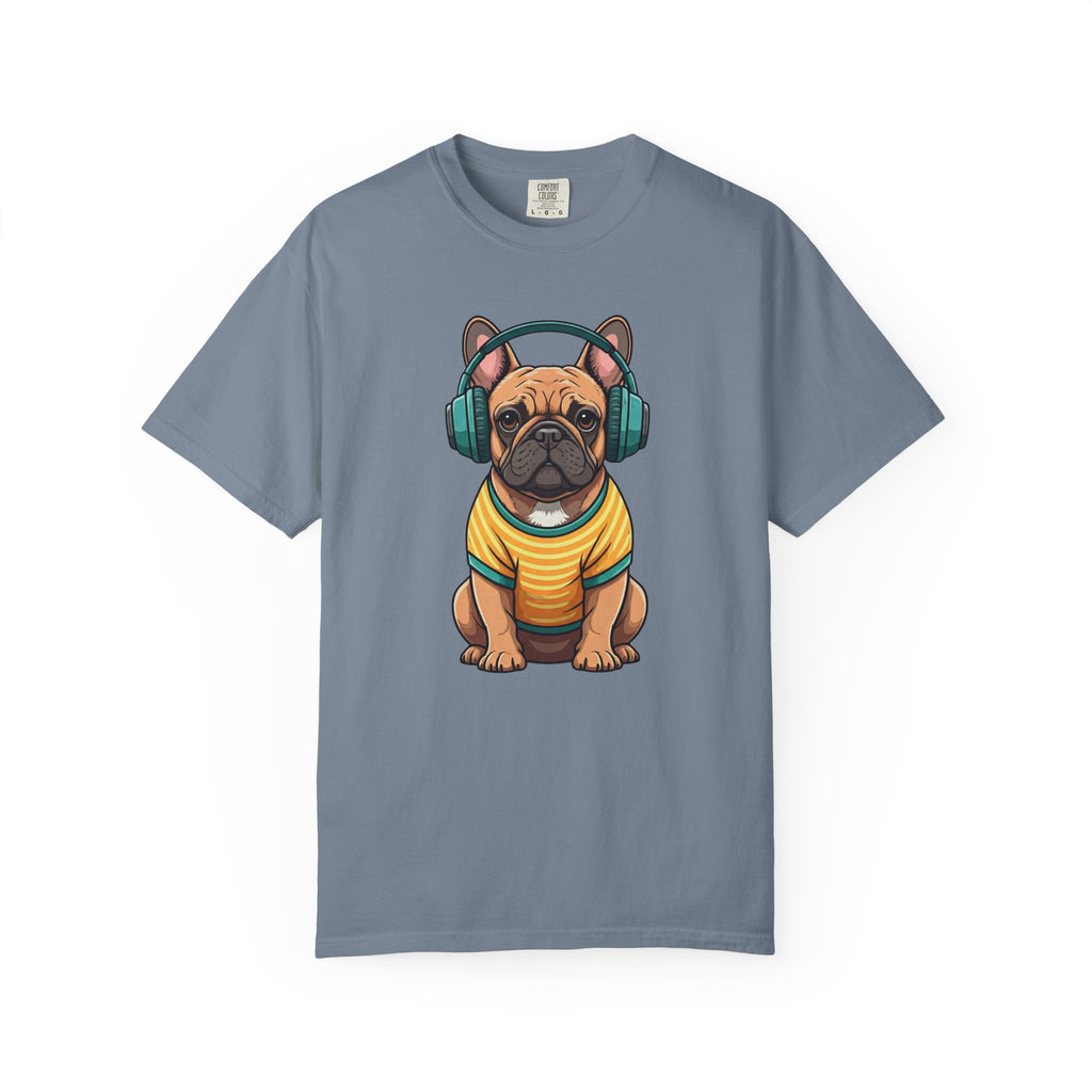 Unbothered Beats  - The Retro French Bulldog Tee