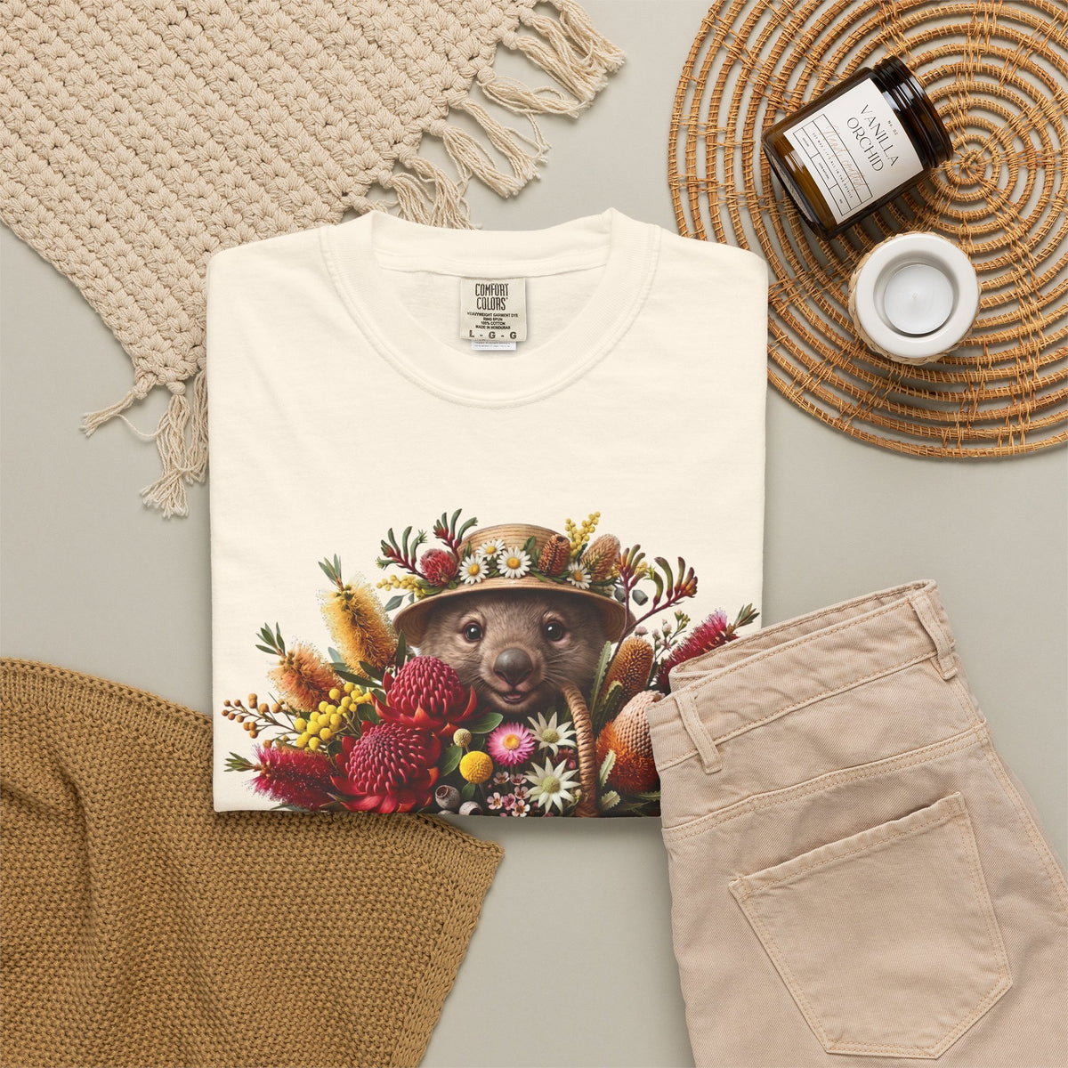 Blooms & Burrows - The Master Gardener Wombat Tee
