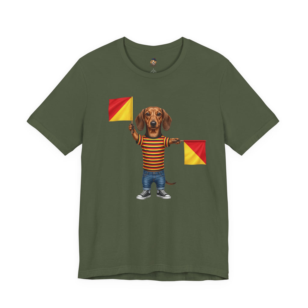 Letter J Dachshund Graphic Unisex Tee – Dispatches from Australia Collection