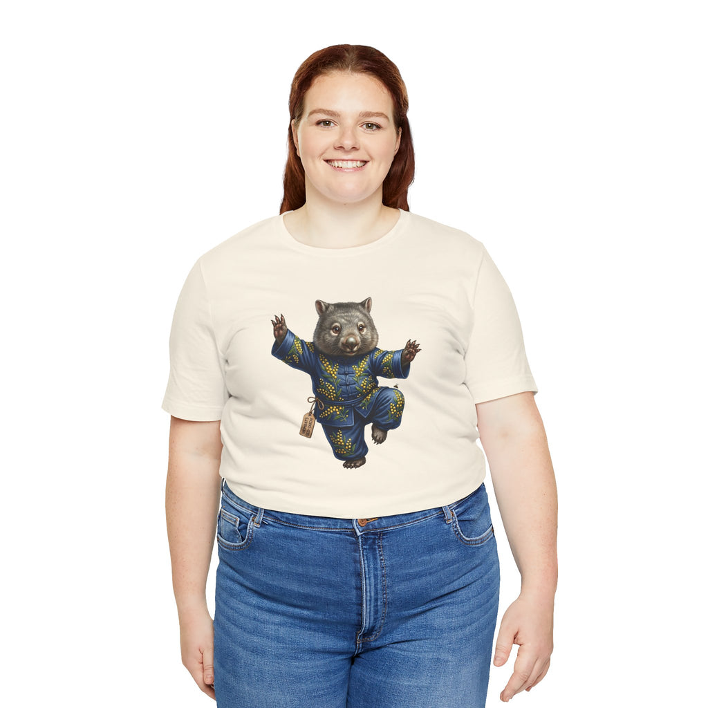 Golden Wattle & Zen-The Tai Chi Wombat of Queensland Tee