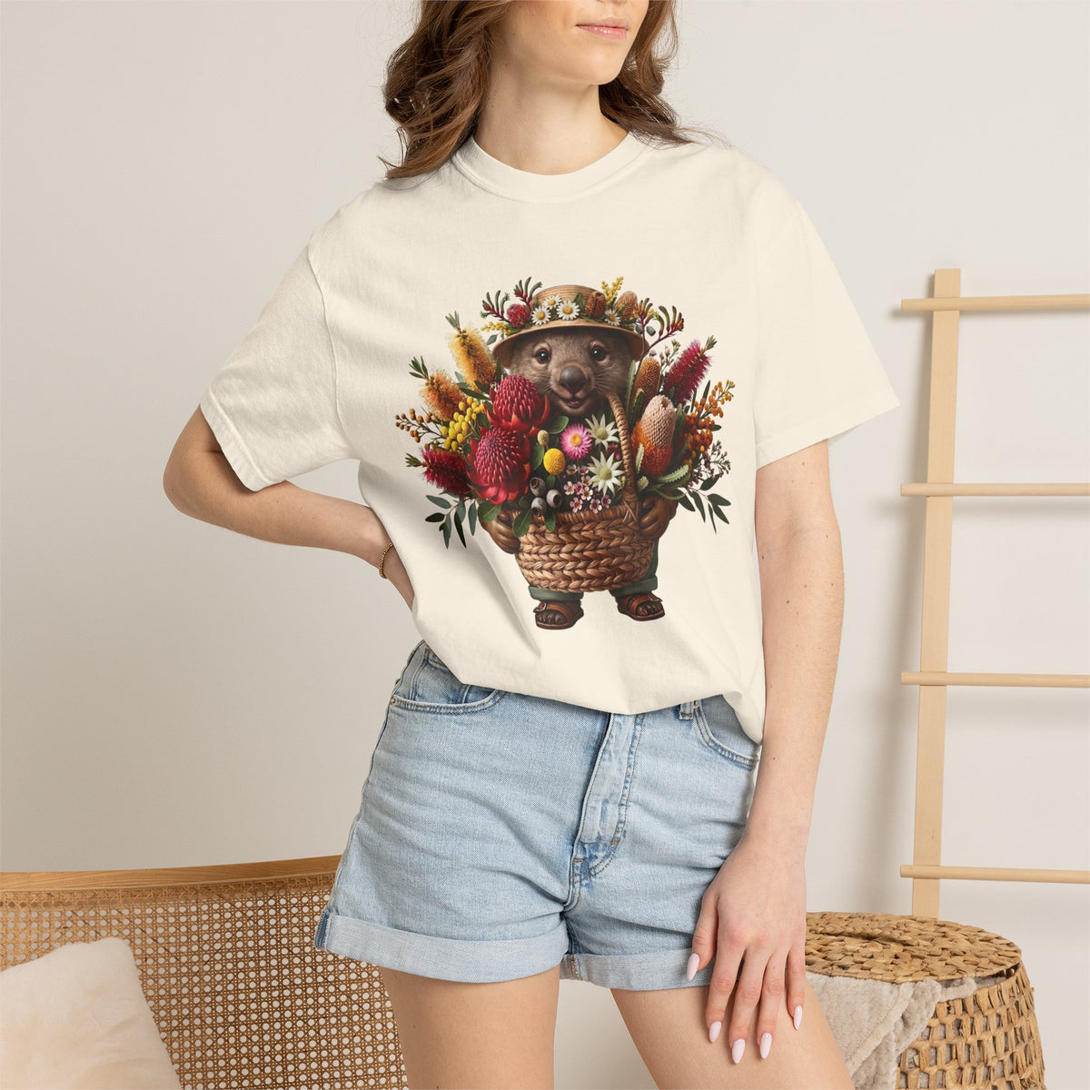 Blooms & Burrows - The Master Gardener Wombat Tee