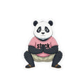 Stuck Panda Vinyl Sticker – Waterproof Zen Yoga Decal for Laptops & Water Bottles