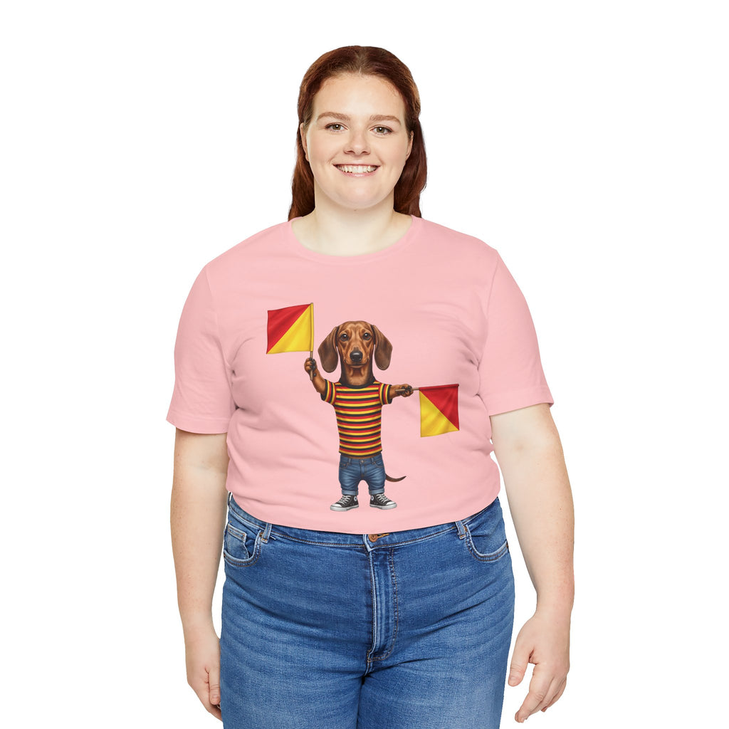 Letter J Dachshund Graphic Unisex Tee – Dispatches from Australia Collection