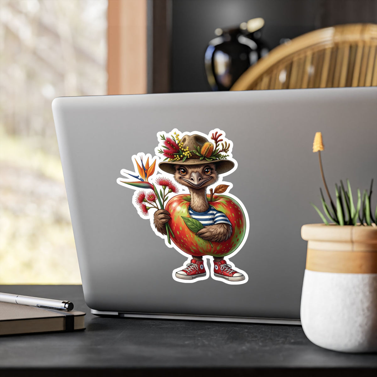She’ll Be Apples - Aussie Emu Kiss-Cut Vinyl Sticker