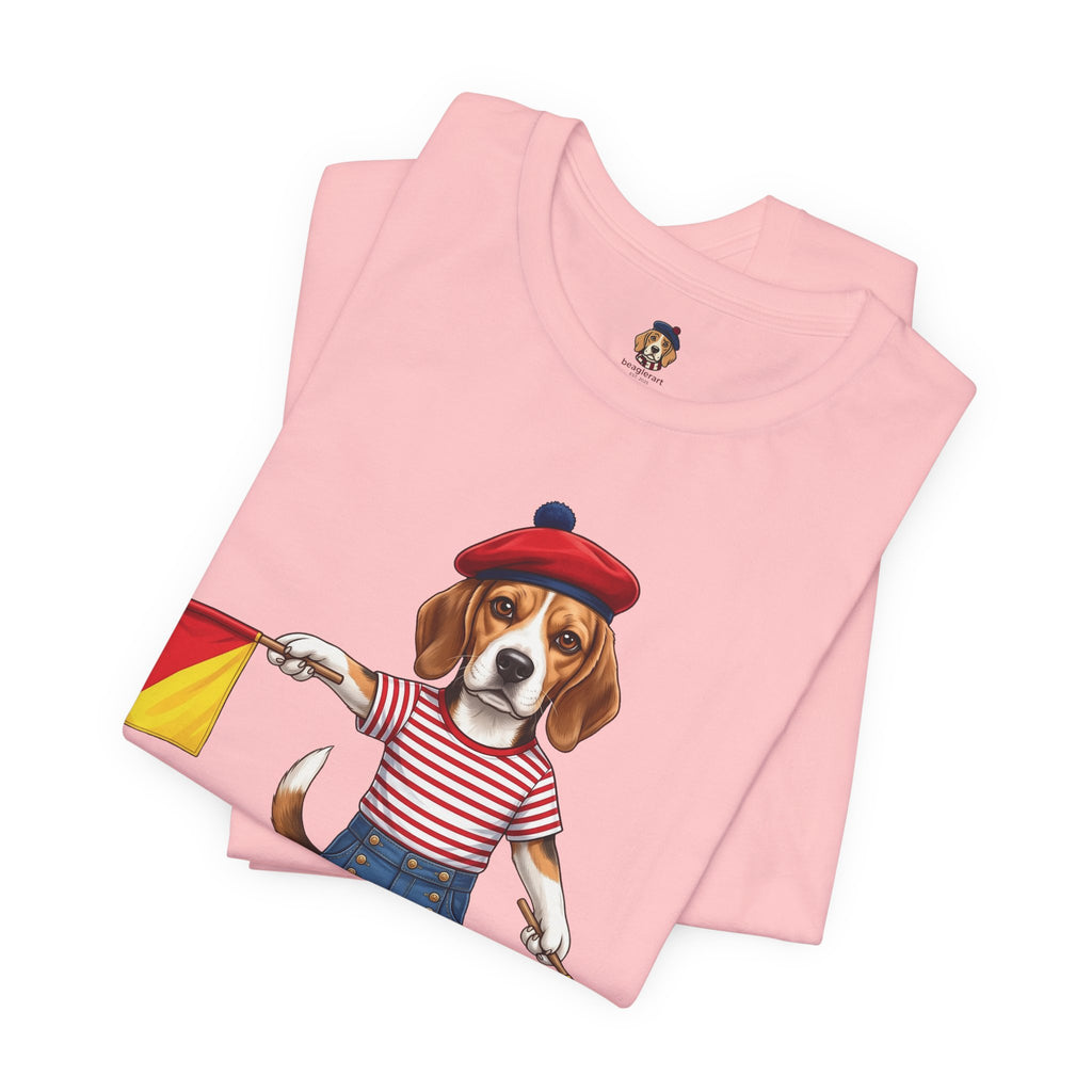 Beagle Semaphore Dog Unisex Tee Letter S — Dispatches from Australia
