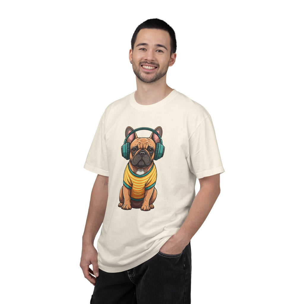 Unbothered Beats  - The Retro French Bulldog Tee