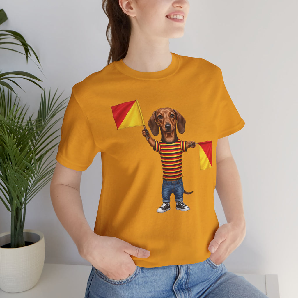 Letter J Dachshund Graphic Unisex Tee – Dispatches from Australia Collection