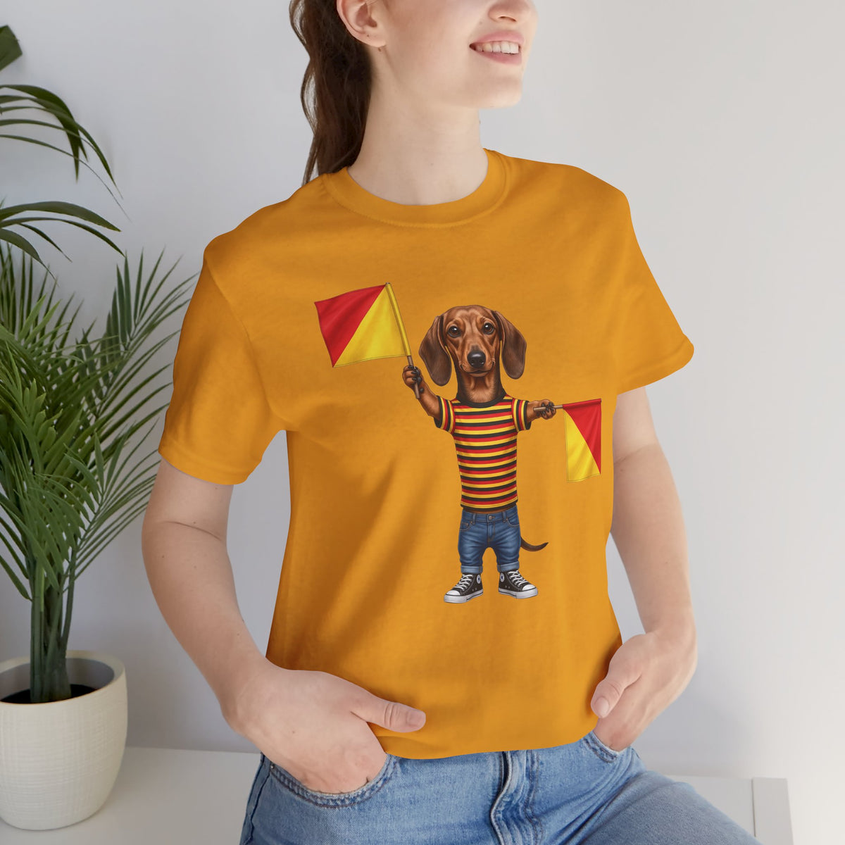 Letter J Dachshund Graphic Unisex Tee – Dispatches from Australia Collection
