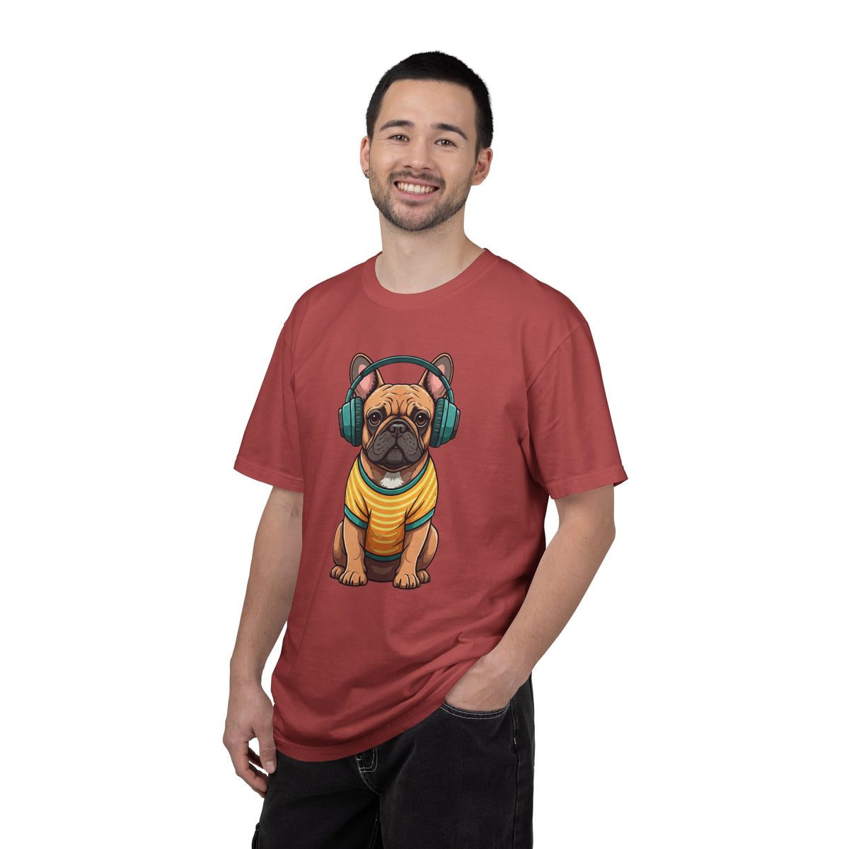 Unbothered Beats  - The Retro French Bulldog Tee