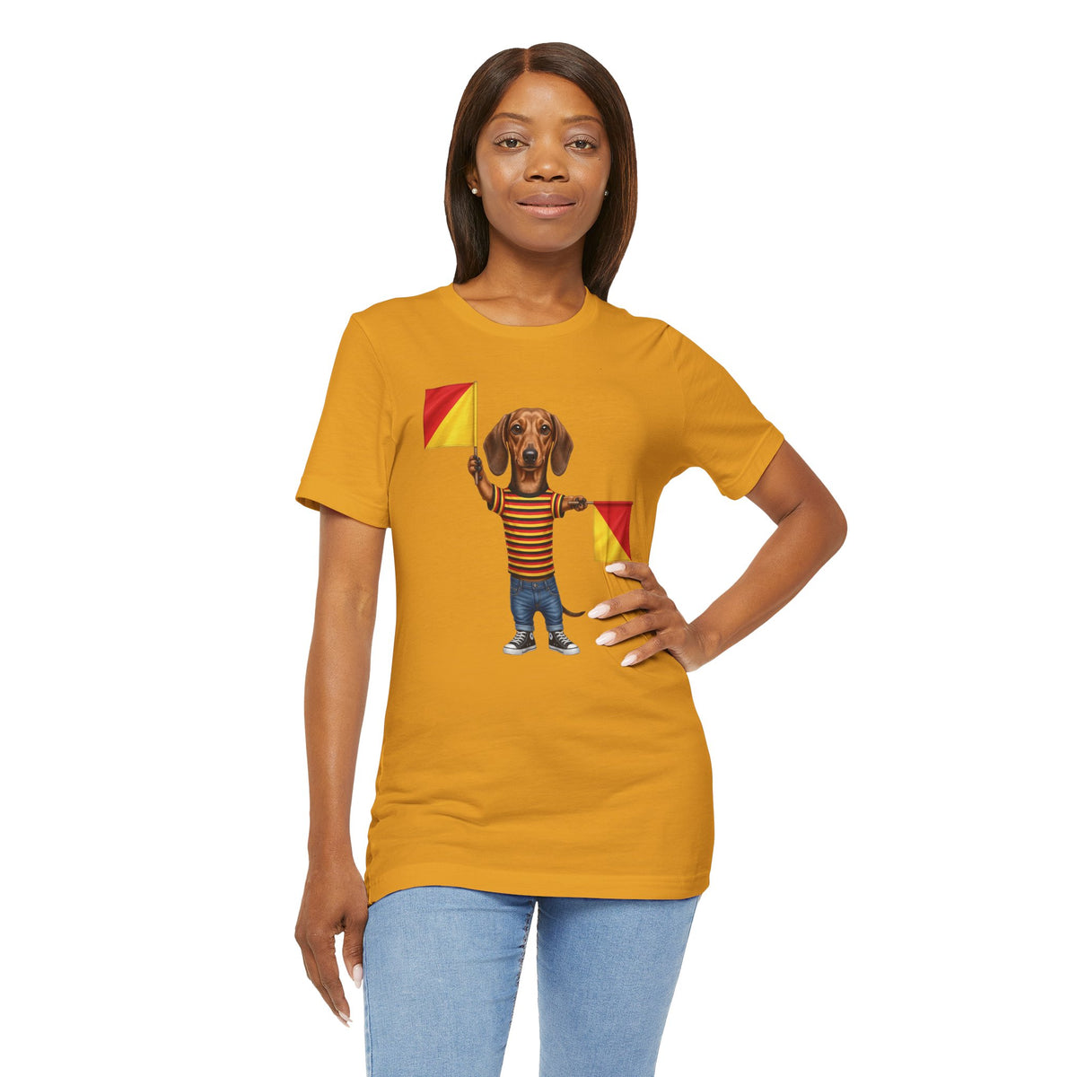 Letter J Dachshund Graphic Unisex Tee – Dispatches from Australia Collection