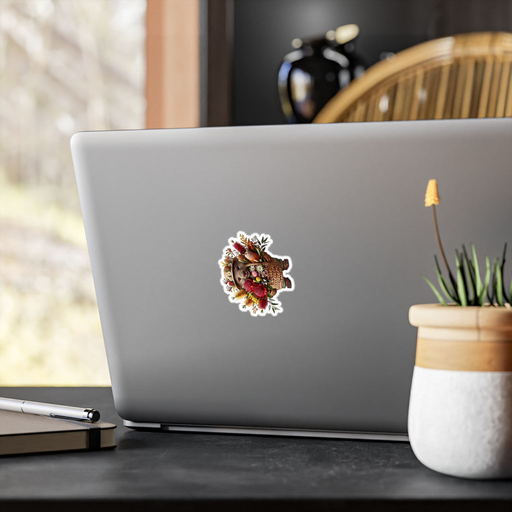 The Bush Gardener Wombat - Australiana Vinyl Sticker